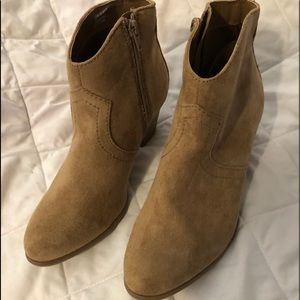 Brand New Tan Suede Ankle Boots